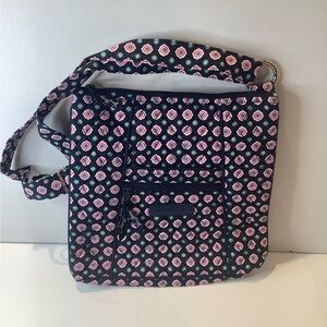 Vera Bradley Retired Petal Dots Hipster Shoulder Bag